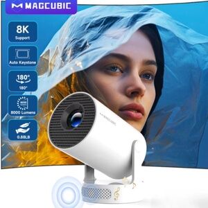 Magcubic HY300 Pro+ 8K HD Android 14 Portable Projector